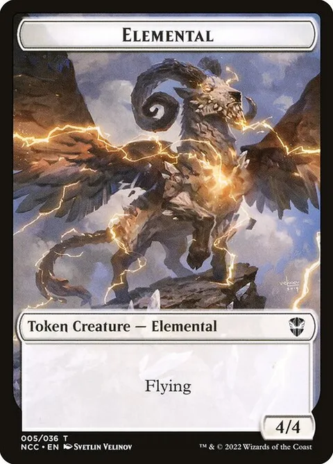 Elemental, card 5 from New Capenna Commander Tokens