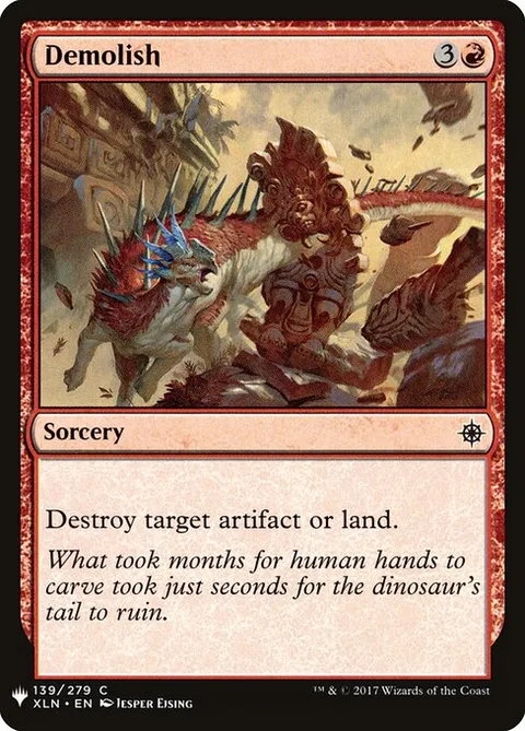 Demolish, card XLN-139 from The List