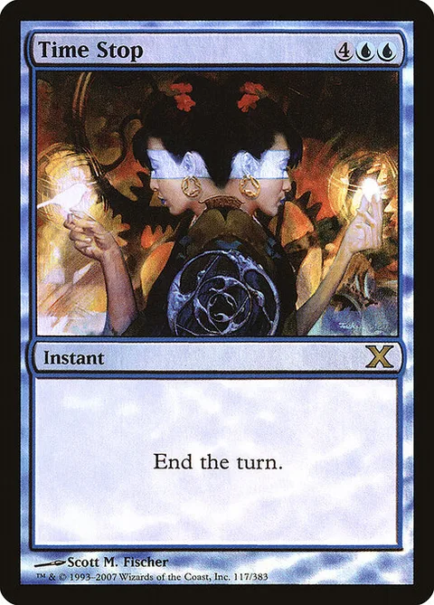 Time Stop, card 117★ from Tenth Edition