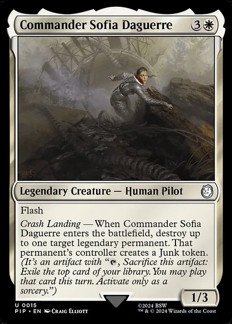Commander Sofia Daguerre, carte 15 de Fallout