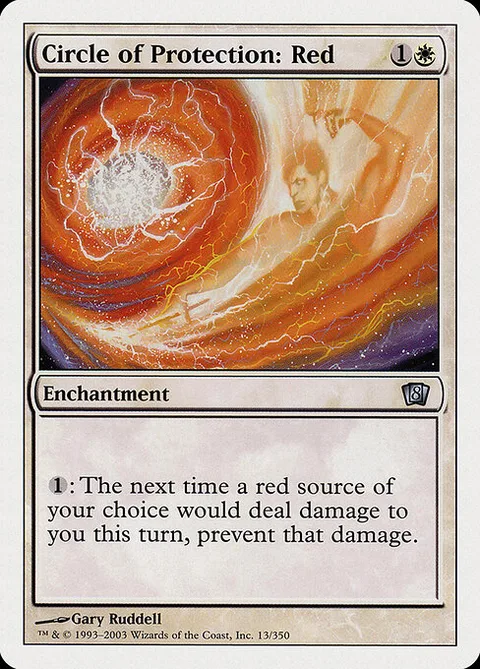 Circle of Protection: Red, carte 13 de Eighth Edition
