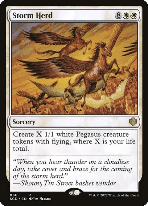Storm Herd, card 36 from Starter Commander Decks