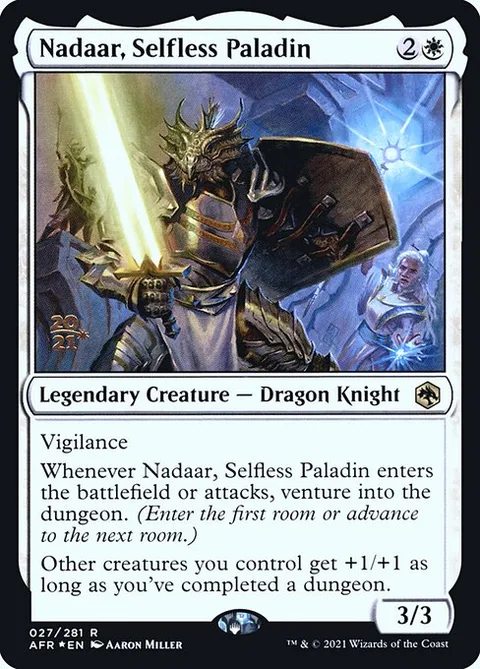 Nadaar, Selfless Paladin, carte 27s de Adventures in the Forgotten Realms Promos