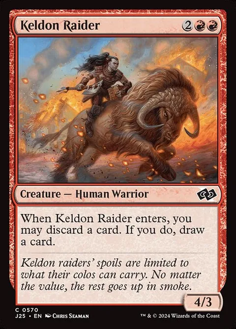 Keldon Raider, card 570 from Foundations Jumpstart