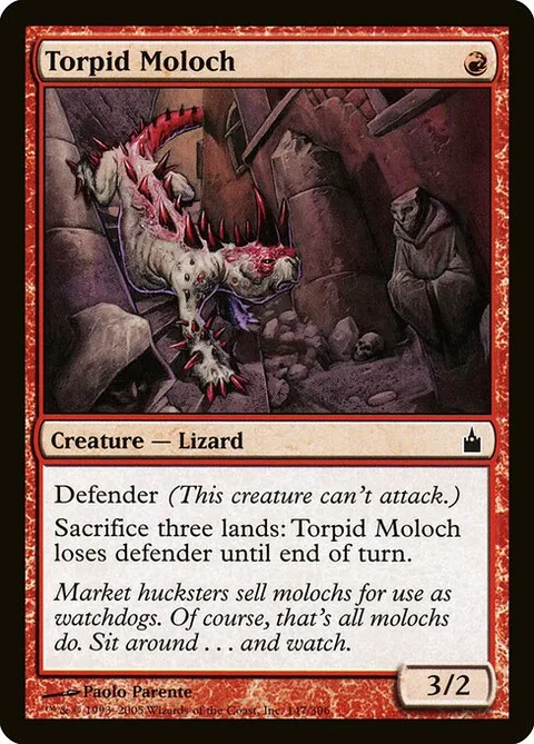 Torpid Moloch, carte 147 de Ravnica: City of Guilds