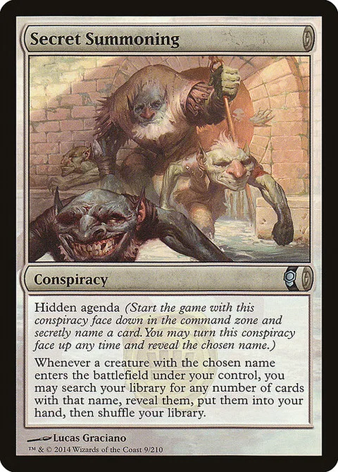 Secret Summoning, card 9 from Conspiracy
