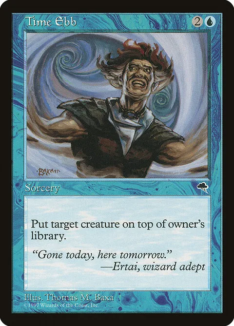 Time Ebb, card 96 from Tempest