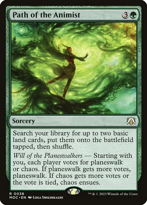 Path of the Animist, card 38 from March of the Machine Commander