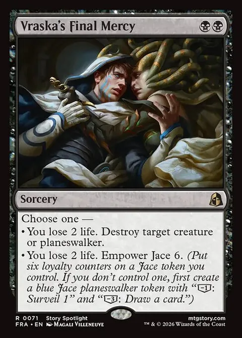 Vraska's Final Mercy, card 71 from Reality Fracture