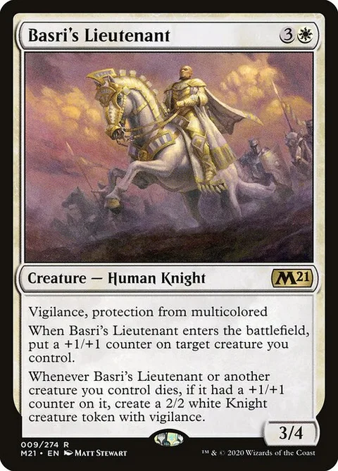 Basri's Lieutenant, card 9 from Core Set 2021