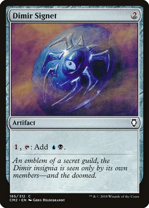 Dimir Signet, card 185 from Commander Anthology Volume II