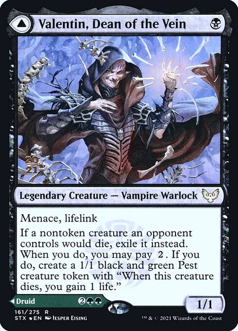 Valentin, Dean of the Vein // Lisette, Dean of the Root, carte 161s de Strixhaven: School of Mages Promos