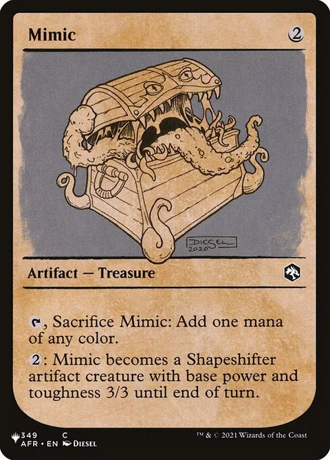 Mimic, card AFR-349 from The List