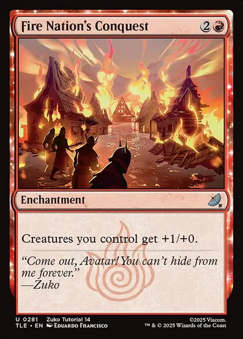 Fire Nation's Conquest, card 281 from Avatar: The Last Airbender Eternal