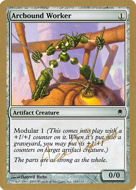 Arcbound Worker, card ap104a from World Championship Decks 2004