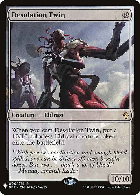 Desolation Twin, card BFZ-6 from The List