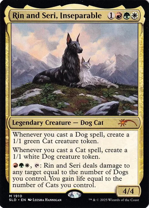 Rin and Seri, Inseparable, card 1910 from Secret Lair Drop