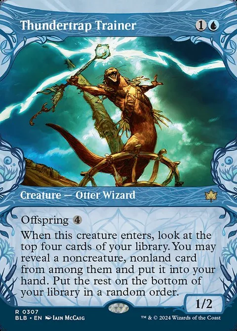 Thundertrap Trainer, card 307 from Bloomburrow