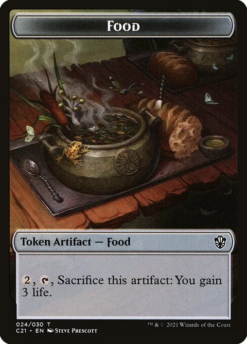 Food, carte 24 de Commander 2021 Tokens