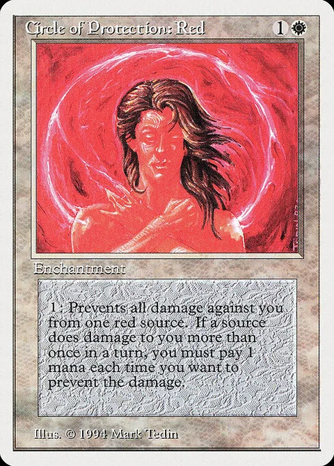 Circle of Protection: Red, carte 12 de Summer Magic / Edgar