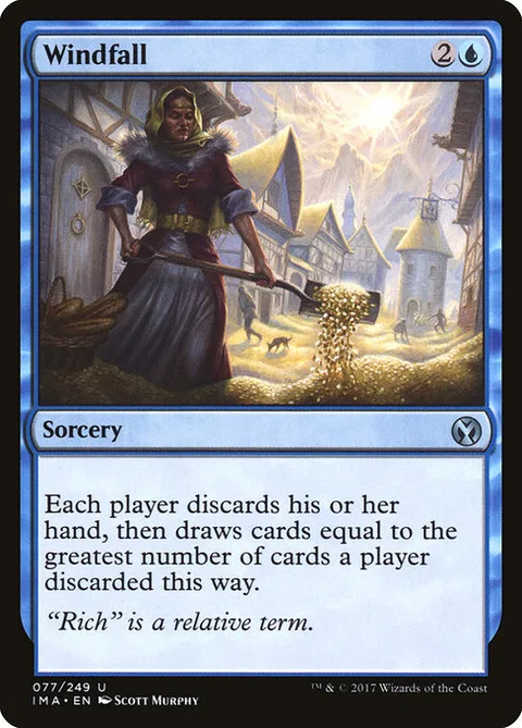 Windfall, card 77 from Iconic Masters