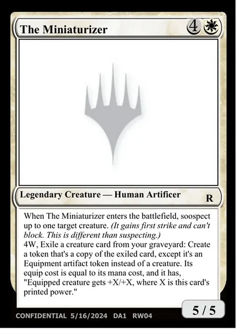 The Miniaturizer, card RW04d from Unknown Event