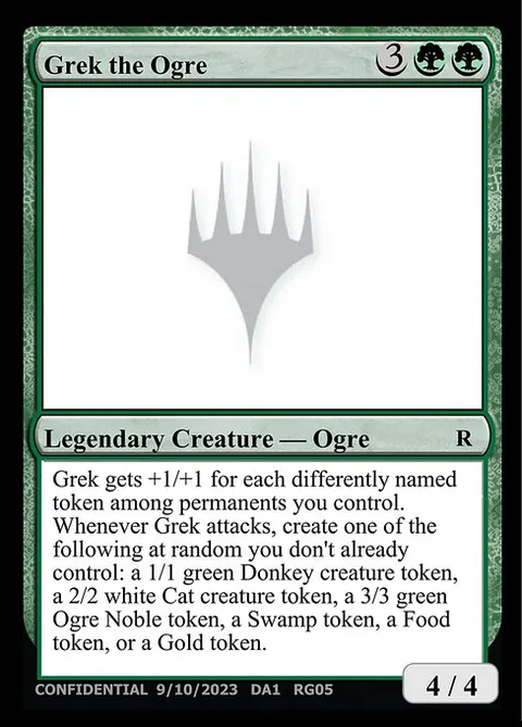 Grek the Ogre, carte RG05a de Unknown Event
