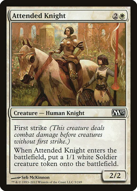 Attended Knight, carte 5 de Magic 2013
