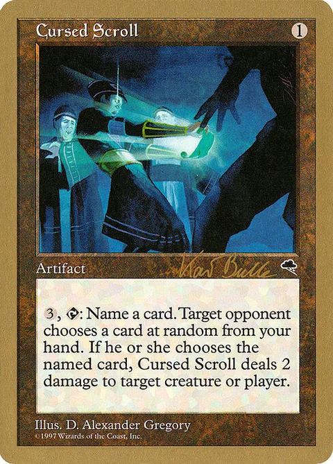 Cursed Scroll, card kb281 from World Championship Decks 1999