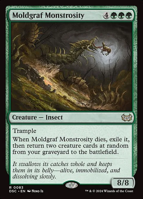 Moldgraf Monstrosity, carte 83 de Duskmourn: House of Horror Commander