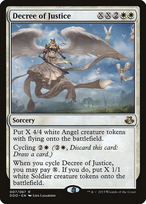 Decree of Justice, card 7 from Duel Decks: Elspeth vs. Kiora