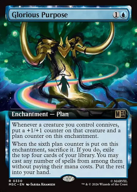 Glorious Purpose, card 330 from Marvel Super Heroes Commander
