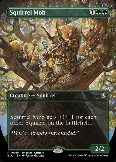 Squirrel Mob, carte 85 de Bloomburrow Commander