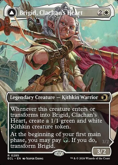 Brigid, Clachan's Heart // Brigid, Doun's Mind, card 285 from Lorwyn Eclipsed