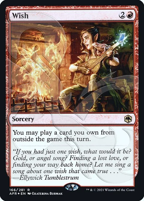 Wish, card 166a from Adventures in the Forgotten Realms Promos