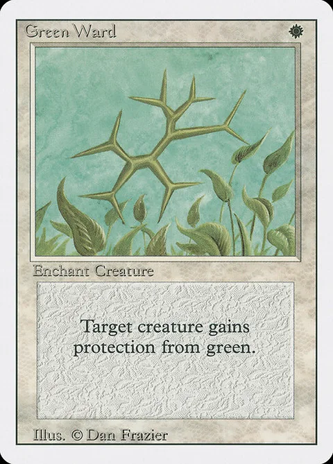 Green Ward, card 20 from Revised Edition