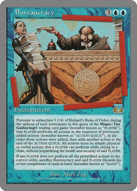 Bureaucracy, card 14 from Unglued