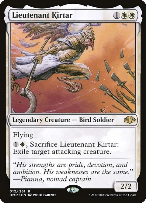 Lieutenant Kirtar, card 12 from Dominaria Remastered