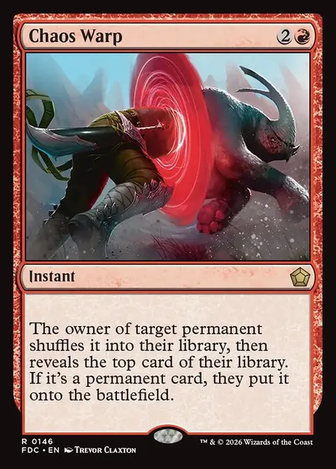 Chaos Warp, card 146 from Foundations Commander