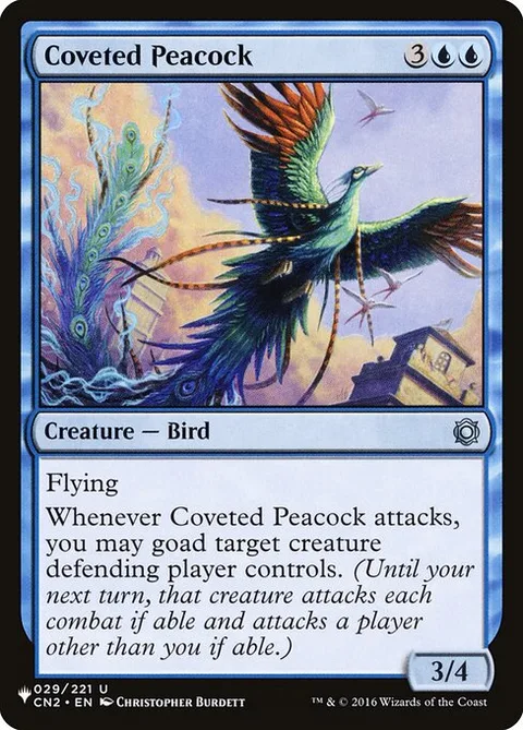 Coveted Peacock, card CN2-29 from The List