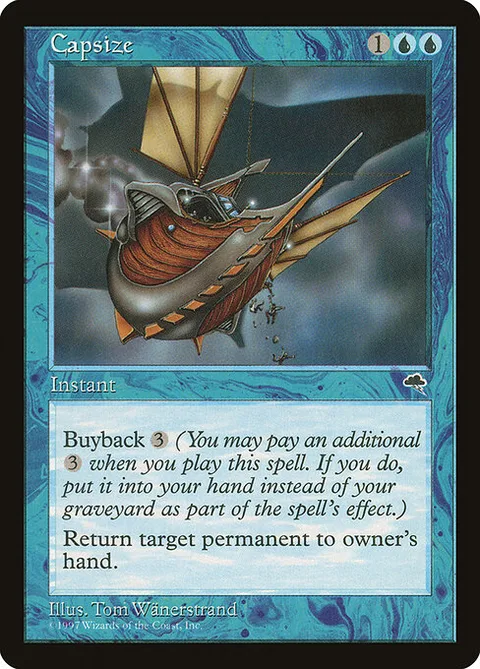 Capsize, card 55 from Tempest