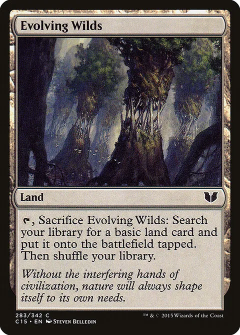 Evolving Wilds, carte 283 de Commander 2015