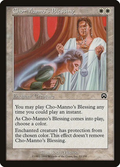 Cho-Manno's Blessing, carte 12 de Mercadian Masques