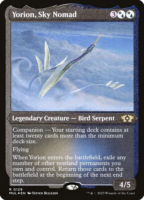 Yorion, Sky Nomad, card 129 from Multiverse Legends