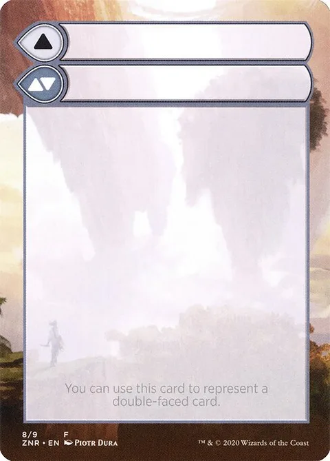 Double-Faced Substitute Card, card 8 from Zendikar Rising Substitute Cards