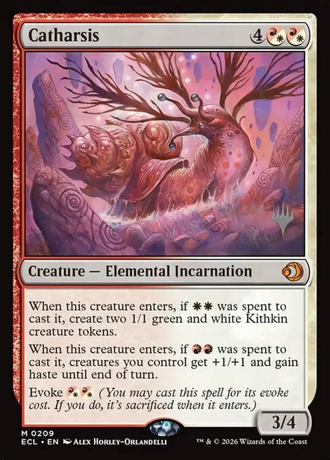 Catharsis, carte 209p de Lorwyn Eclipsed Promos