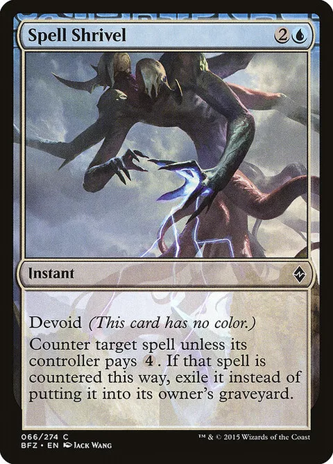 Spell Shrivel, card 66 from Battle for Zendikar