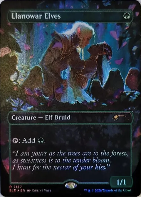 Llanowar Elves, card 7167 from Secret Lair Drop