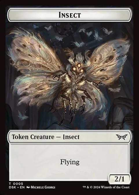 Insect, card 5 from Duskmourn: House of Horror Tokens