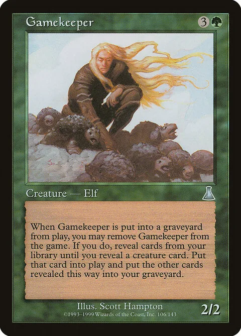 Gamekeeper, card 106 from Urza's Destiny